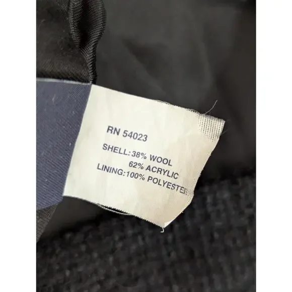 THE GAP! LUXE BLACK NUBBY WOOL BLEND, VELVET RIBBON DETAILED PENCIL SKIRT! SZ 2 - Picture 5 of 7